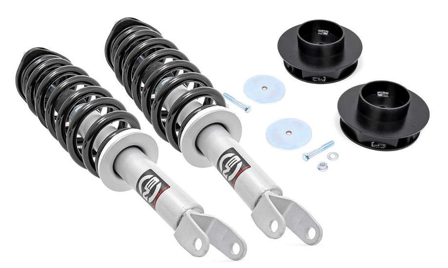 Rough Country 2" Coilover Lift Kit 12-21 Ram 1500 4WD - Click Image to Close